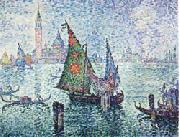Paul Signac The Green Sail,Venice painting
